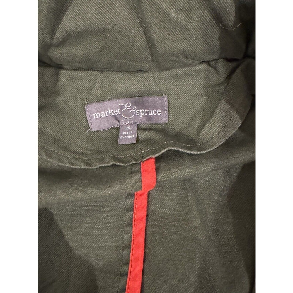 Stitch Fix Market Spruce Sleeveless Cargo Vest Olive Green Womens Medium Classic - Picture 7 of 9